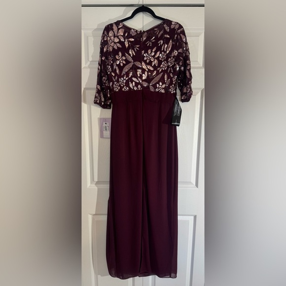 JS Collections Tessa Boat Neck Column Gown NWT Size 8 - Picture 9 of 9